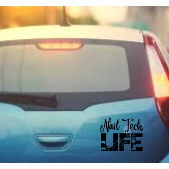 Nail Tech Life-Vinyl Decals-Cool Sticker-Funny Sticker-Laptop Sticker - Picture 3 of 5